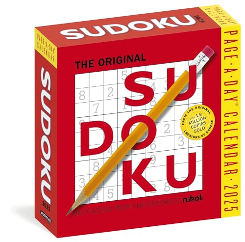 Original Sudoku Page-A-Day® Calendar 2025: 365 Puzzles from the Editors at Nikoli von Workman Publishing