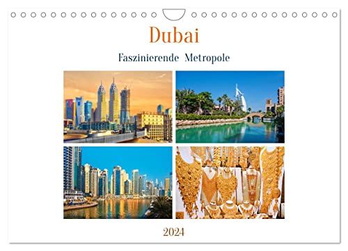 Dubai - Faszinierende Metropole (Wandkalender 2024 DIN A4 quer), CALVENDO Monatskalender