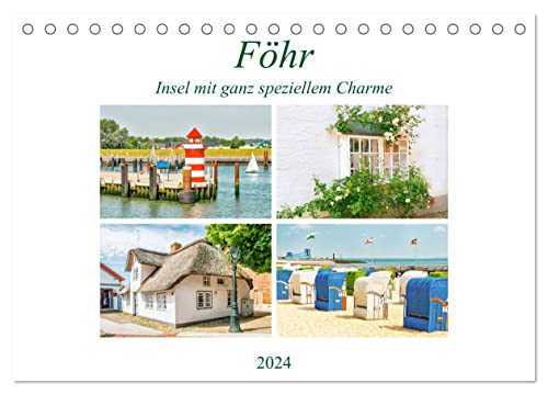 Föhr - Insel mit ganz speziellem Charme (Tischkalender 2024 DIN A5 quer), CALVENDO Monatskalender
