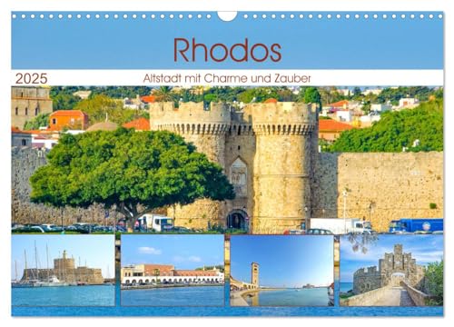 Rhodos - Altstadt mit Charme und Zauber (Wandkalender 2025 DIN A3 quer), CALVENDO Monatskalender von CALVENDO