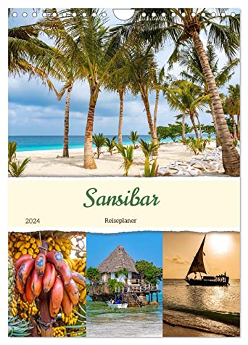 Sansibar - Reiseplaner (Wandkalender 2024 DIN A4 hoch), CALVENDO Monatskalender
