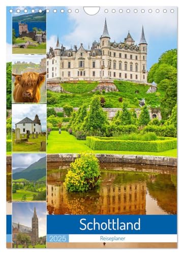 Schottland - Reiseplaner (Wandkalender 2025 DIN A4 hoch), CALVENDO Monatskalender