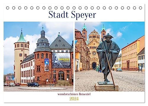 Stadt Speyer - wunderschönes Reiseziel (Tischkalender 2024 DIN A5 quer), CALVENDO Monatskalender