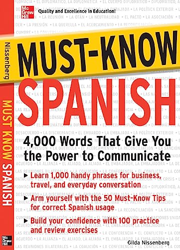 Must-Know Spanish: Essential Words For A Successful Vocabulary: 4,000 Words That Give You the Power to Communicate