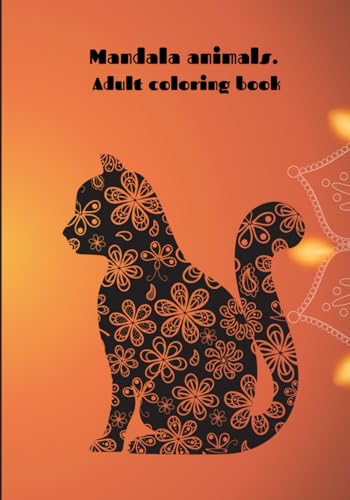 Animals mandala: Adult coloring book von Independently published