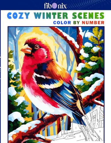 Cozy Winter Scenes Color By Number: Snowy Season Relaxing Adult Coloring Book von Independently published