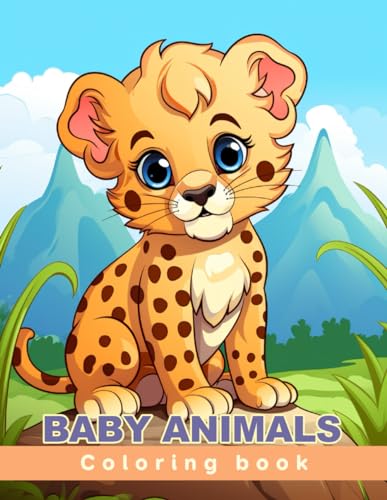 Baby Animal Coloring book for Children: Age 4 - 12