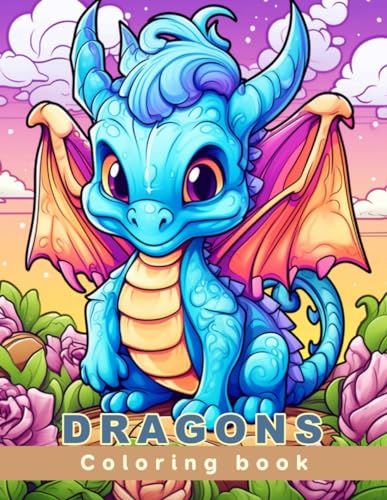 Dragons Coloring book: Age 4 - 12