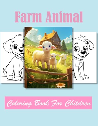 Farm Animal Coloring book for children: Age 4 - 12
