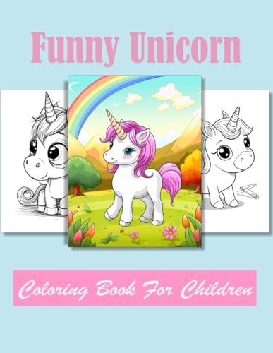 Funny Unicorn Coloring book for children: Age 4 - 12 von Independently published