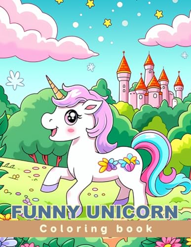 Funny Unicorn Coloring book for children: Age 4 - 12