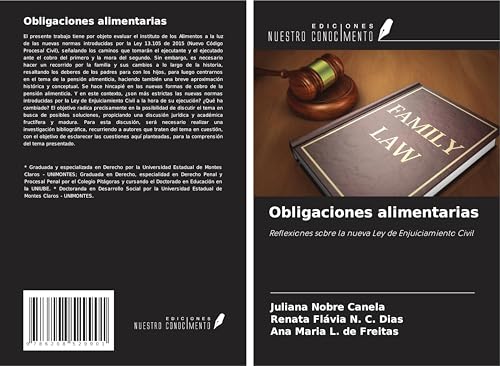 Obligaciones alimentarias: Reflexiones sobre la nueva Ley de Enjuiciamiento Civil von Ediciones Nuestro Conocimiento