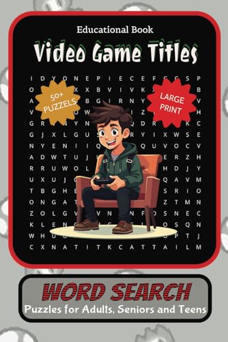 Video Game Titles Book: Word Searches with Easy to Read Print about Video Games, Video Gaming, Computer Games and More | 6x9 Inches, 110 pages | 50+ ... Gift for Vacations, Holidays and Free Times von Independently published