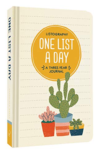 Listography: One List a Day: A Three-Year Journal: A Three-Year Journal (List Journal, Book of Lists, Guided Journal)