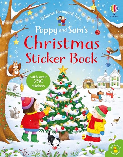 Poppy and Sam's Christmas Sticker Book (Farmyard Tales Poppy and Sam) von Usborne GB