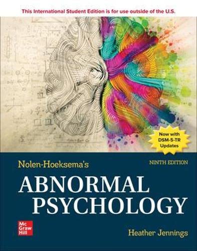 Abnormal Psychology ISE von McGraw-Hill Education Ltd