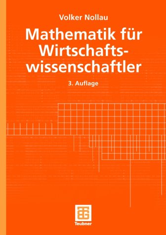 Mathematik für Wirtschaftswissenschaftler von B.G. Teubner Verlag