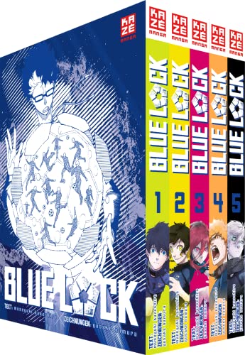 Blue Lock - Band 1-5 im Sammelschuber, Language German von Crunchyroll Manga