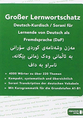 Großer Lernwortschatz Deutsch-Kurdisch Sorani: für Deutsch als Fremdsprache (DaF)