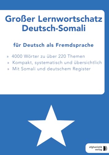 Großer Lernwortschatz Deutsch-Somali für Deutsch als Fremdsprache: Thematisches Lern- und Nachschlagwerk für Asylbewerber und Flüchtlinge aus Somalia Großer Lernwortschatz Deutsch-Somali für Deutsch als Fremdsprache: Thematisches Lern- und Nachschlagwerk für Asylbewerber und Flüchtlinge aus Somalia von Afghanistik Verlag