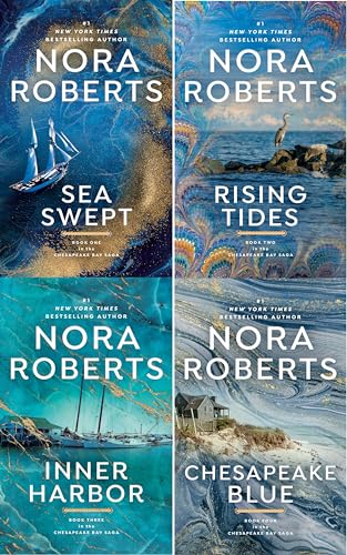Nora Roberts Chesapeake Bay Series 4 Bücher-Sammlungsset (Sea Swept, Rising Tides, Inner Harbour, Chesapeake Blue)