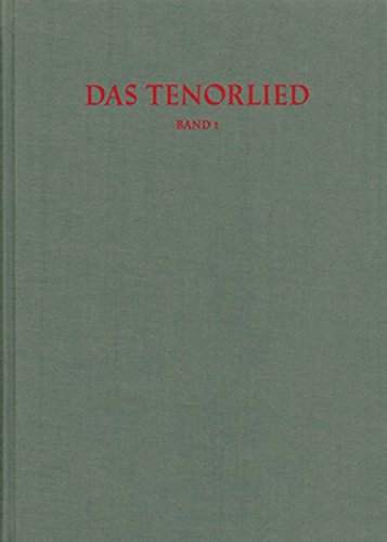 Répertoire International des Sources Musicales (RISM) / Das Tenorlied. Mehrstimmige Lieder in deutschen Quellen 1450-1580: Drucke: Sonderbde / BD 1 (Catalogus Musicus)