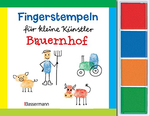 Fingerstempeln f.kl. Künstler- Bauernhof-Set: Bauernhof. Mit vier Fingerstempelfarben Fingerstempeln f.kl. Künstler- Bauernhof-Set: Bauernhof. Mit vier Fingerstempelfarben