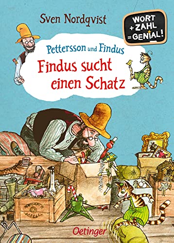 Pettersson und Findus. Findus sucht einen Schatz: Wort + Zahl = genial! Level 1