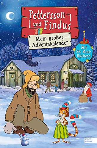 Pettersson und Findus – Mein großer Adventskalender: 24 Mini-Bücher hinter aufklappbaren Türchen mit vielen Bastelanleitungen, Rätseln, Ausmalbildern und Findus‘ Lieblingsrezepten von Karibu
