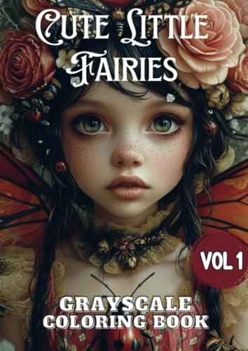 Cute Little Fairies Vol 1: Grayscale Coloring Book von Brave New Books