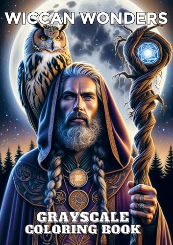 Wiccan Wonders: Grayscale Coloring Book