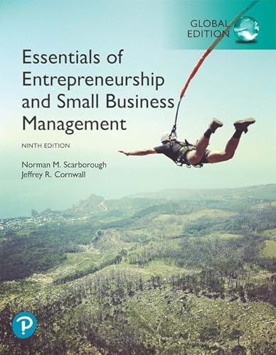 Essentials of Entrepreneurship and Small Business Management, Global Edition: Scarborough Essentials of Entrepreneurship and Small Business Management 9 von Pearson Education Limited