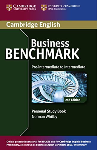 Business Benchmark B1 Pre-intermediate/Intermediate, 2nd edition: Personal Study Book BEC & BULATS von Klett