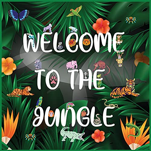 Wellcome to the Jungle: Activity Book for Kids, Large Format, Ages 3-8. Great Gift for Boys & Girls.