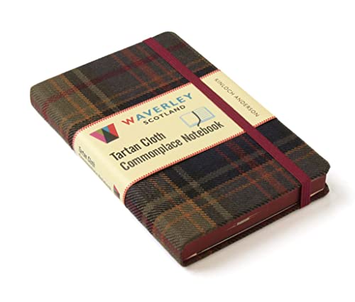 Waverley (M): Kinloch Anderson Tartan Cloth Pocket Commonplace Notebook (Waverley Scotland Tartan Cloth Commonplace Notebooks/Gift/stationery/plaid)