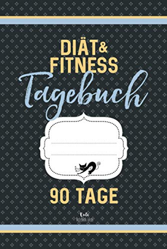 Diät & Fitness Tagebuch 90 Tage (grau): Abnehmtagebuch zum Ausfüllen, Hardcover-Ausgabe