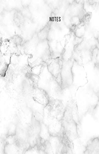 Notes: Small (5.5 x 8.5 inches)- 106 Dotted Pages || Marble Softcover Notebook/Journal