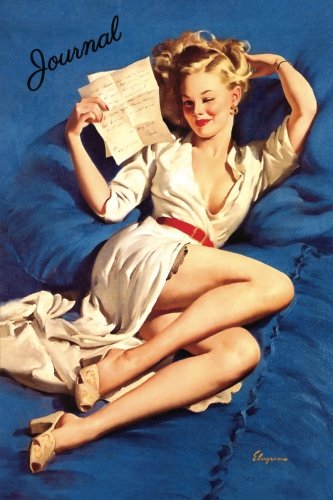 Thinking of You: Vintage Pin-Up Girl Journal Retro Military Wife Blank Notebook