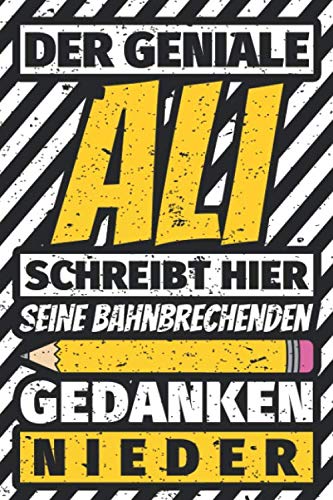 Notizbuch liniert: Ali Geschenke lustiger Spruch Vorname Notizbuch liniert: Ali Geschenke lustiger Spruch Vorname von Independently published
