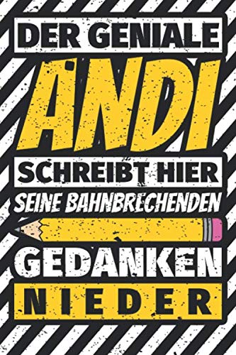 Notizbuch liniert: Andi Geschenke lustiger Spruch Vorname Notizbuch liniert: Andi Geschenke lustiger Spruch Vorname