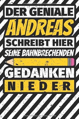 Notizbuch liniert: Andreas Geschenke lustiger Spruch Vorname