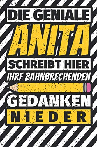 Notizbuch liniert: Anita Geschenke lustiger Spruch Vorname Notizbuch liniert: Anita Geschenke lustiger Spruch Vorname
