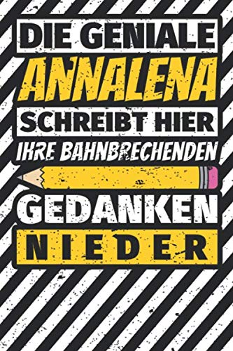 Notizbuch liniert: Annalena Geschenke lustiger Spruch Vorname