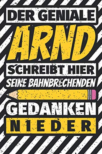 Notizbuch liniert: Arnd Geschenke lustiger Spruch Vorname Notizbuch liniert: Arnd Geschenke lustiger Spruch Vorname von Independently published
