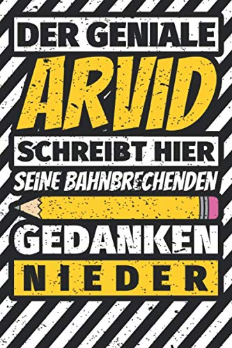 Notizbuch liniert: Arvid Geschenke lustiger Spruch Vorname Notizbuch liniert: Arvid Geschenke lustiger Spruch Vorname von Independently published