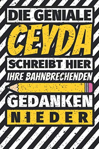 Notizbuch liniert: Ceyda Geschenke lustiger Spruch Vorname Notizbuch liniert: Ceyda Geschenke lustiger Spruch Vorname