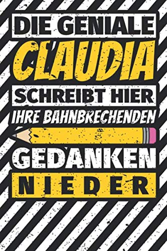 Notizbuch liniert: Claudia Geschenke lustiger Spruch Vorname Notizbuch liniert: Claudia Geschenke lustiger Spruch Vorname von Independently published