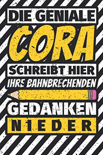 Notizbuch liniert: Cora Geschenke lustiger Spruch Vorname Notizbuch liniert: Cora Geschenke lustiger Spruch Vorname von Independently published