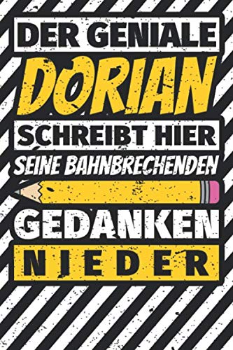 Notizbuch liniert: Dorian Geschenke lustiger Spruch Vorname Notizbuch liniert: Dorian Geschenke lustiger Spruch Vorname