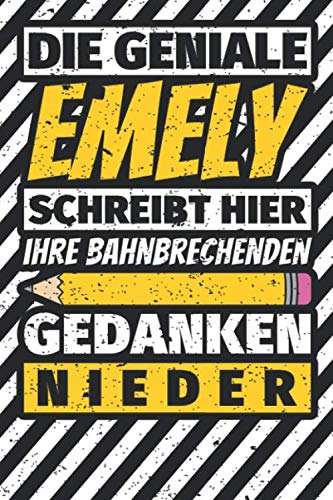 Notizbuch liniert: Emely Geschenke lustiger Spruch Vorname Notizbuch liniert: Emely Geschenke lustiger Spruch Vorname
